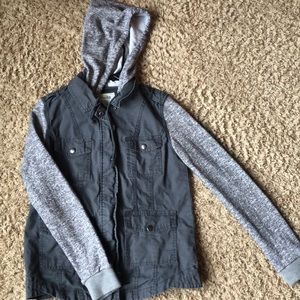 Two toned grey jean jacket